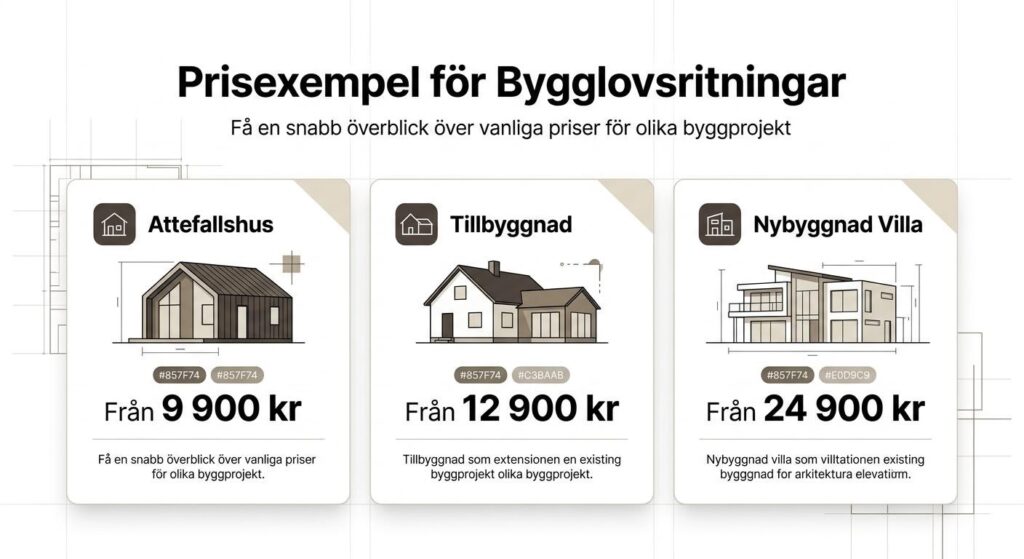 Bygglovsritningar Pris